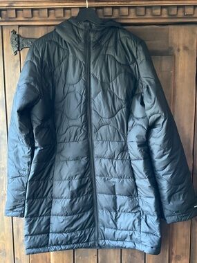 Columbia Omni Heat Hooded Puffer Jacket Black Women’s WL7134. M.